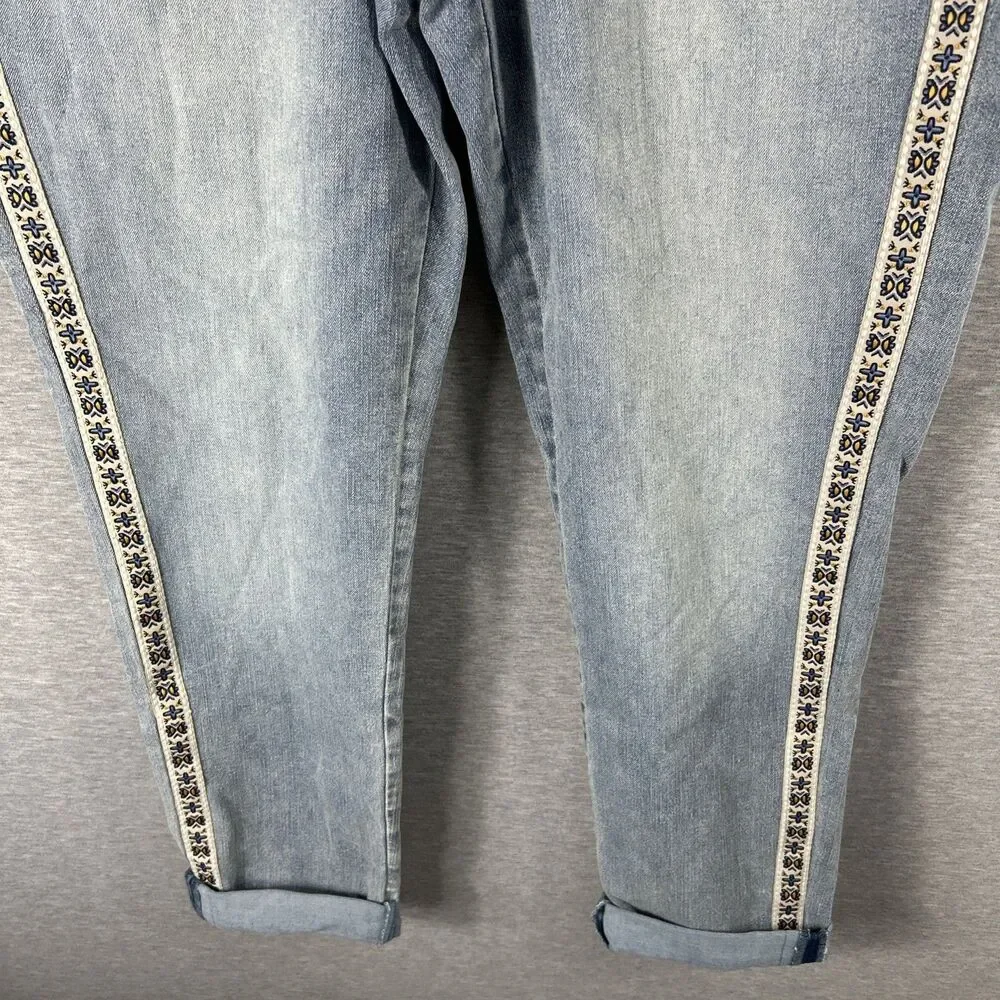 Inc Denim Mid Rise Straight 6/28 Rolled Cuff - Picture 3 of 15